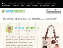 Tablet Screenshot of bloomselection.com